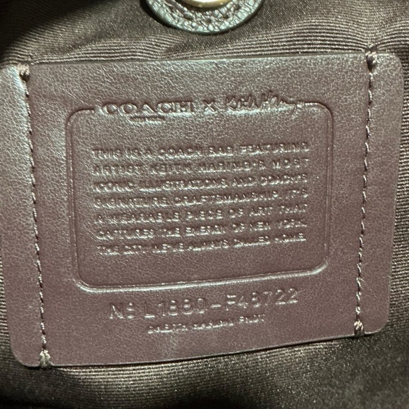 Coach F48722 Keith Haring Avenue Khaki Tote - Picture 15 of 15